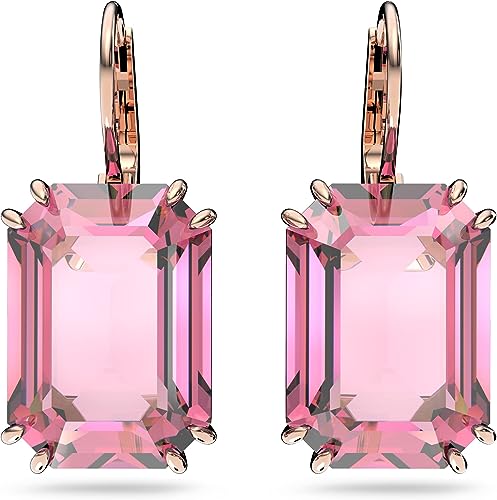 Swarovski Millenia Crystal Jewelry Earring Collection, Blue Crystals, Pink Crystals, Yellow Crystals, Clear Crystals, Rhodium Finish