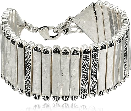 Silver-Tone Statement Link Bracelet